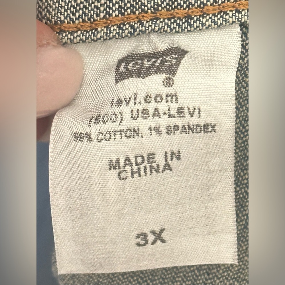 Levi’s Classic Denim Jacket 3X Medium Wash Trucker Button Front - Picture 7 of 10